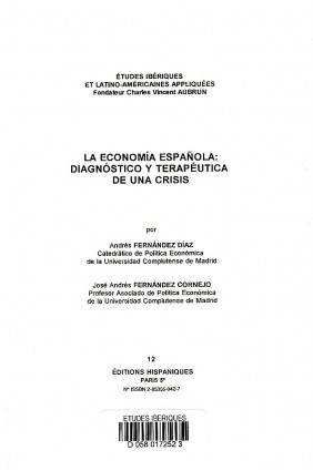 La economía española y terapéutica de una crisis (n°12)