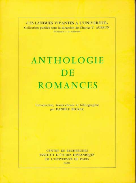Anthologie de romances