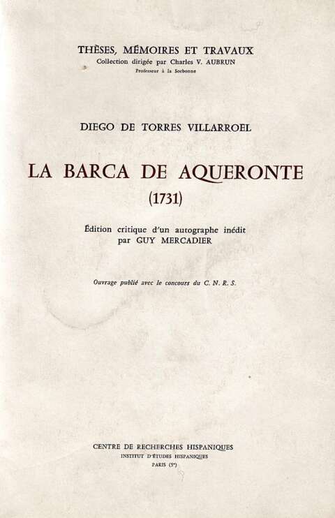La Barca de Aqueronte (1731) de Diego Torres Villarroel