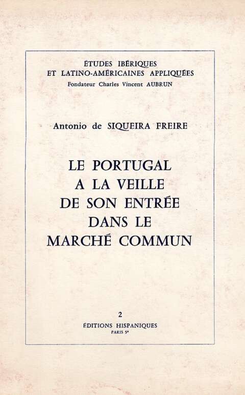 Le Portugal à la veille de son entrée dans le Marché commun (n°2)