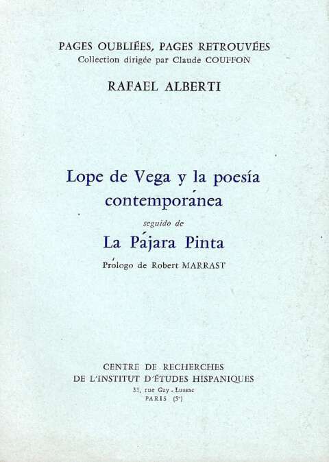 Lope de Vega y la poesía contemporánea