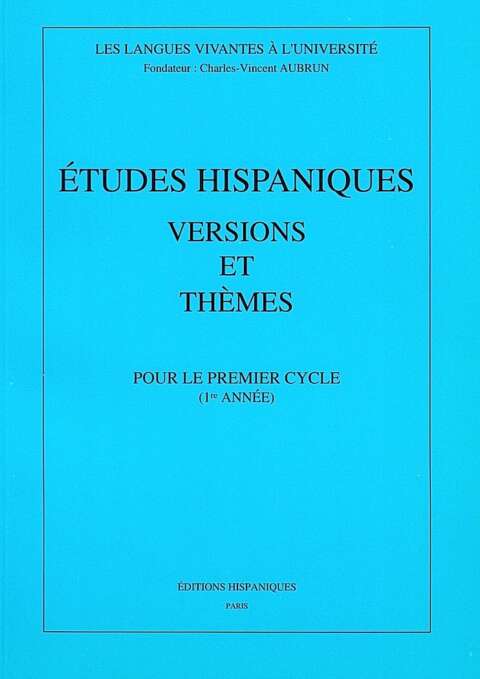 Versions et thèmes pour le premier cycle (1e année)